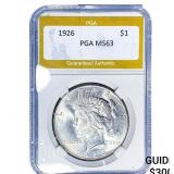 1926 Silver Peace Dollar PGA MS63