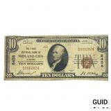 1929 $10 1st Natl. Bank of Midland City Nat. Curr.