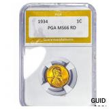 1934 Wheat Cent PGA MS66 RD