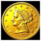 1873 Gold $2.50 Liberty Head Quarter Eagle CLOSELY