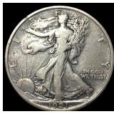 1921 Walking Liberty Half Dollar NEARLY UNCIRCULAT