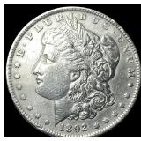 1892 Morgan Silver Dollar CHOICE AU
