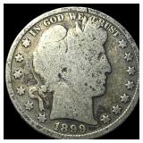 1899 Silver Barber Half Dollar LIGHTLY CIRCULATED