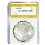 1885-O Morgan Silver Dollar PGA Brilliant UNC