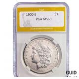 1900-S Morgan Silver Dollar PGA MS63