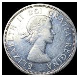 1964 6082 Canada Silver Dollar Charlottetown. CHOI