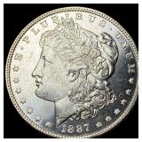 1887 PL Morgan Silver Dollar CHOICE BU