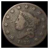 1829 Coronet Head Large Cent LIGHTLY CIRCULATED