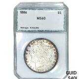 1886 Morgan Silver Dollar PCI MS60