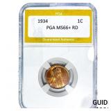 1934 Wheat Cent PGA MS66+ RD