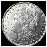 1881-O Silver Morgan Dollar GEM BU