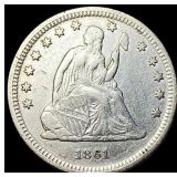 1861 Seated Liberty Quarter CLOSELY UNCIRCULATED