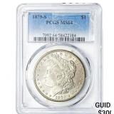 1879-S Morgan Silver Dollar PCGS MS64