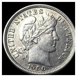 1900-S Silver Barber Dime UNCIRCULATED