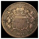 1865 Two-Cent Piece CLOSELY UNCIRCULATED