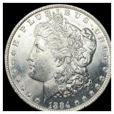 1884-O Silver Morgan Dollar GEM BU