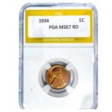 1934 Wheat Cent PGA MS67 RD