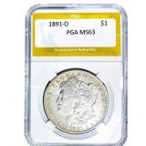 1891-O Morgan Silver Dollar PGA MS63