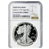 2020-W Silver Eagle NGC PF69 Ultra Cameo