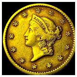1851 Gold $1 Type 1 NEARLY UNCIRCULATED