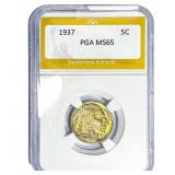 1937 Buffalo Nickel PGA MS65