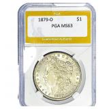 1879-O Morgan Silver Dollar PGA MS63
