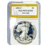1995-P Silver Eagle PGA PR70 DCAM