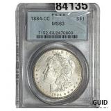 1884-CC Morgan Silver Dollar PCGS MS63
