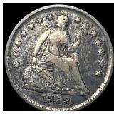 1858 Seated Liberty Half Dime NICELY CIRCULATED