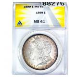 1899 Morgan Silver Dollar ANACS MS61