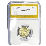 1937 Buffalo Nickel PGA MS65
