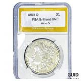 1880-O Morgan Silver Dollar PGA BU Micro O