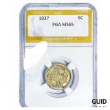 1937 Buffalo Nickel PGA MS65