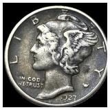 1927-D Silver Mercury Dime NEARLY UNCIRCULATED