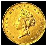 1854 Gold $1 Indian Princess Head UNCIRCULATED