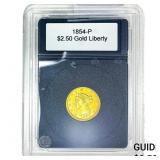 1854-P $2.50 Gold Quarter Eagle
