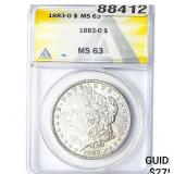1883-O Morgan Silver Dollar ANACS MS63