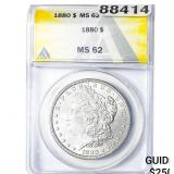1880 Morgan Silver Dollar ANACS MS62