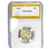 1937 Buffalo Nickel PGA MS65