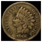 1859 Copper-Nickel Indian Head Cent NEARLY UNCIRCU