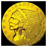 1925 Indian Head Gold $2.50 Quarter Eagle CLOSELY