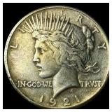 1921 Silver Peace Dollar LIGHTLY CIRCULATED