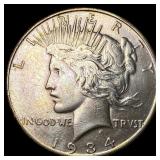 1934-D Silver Peace Dollar CLOSELY UNCIRCULATED