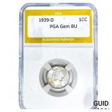 1939-D Mercury Silver Dime PGA BU