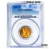 1951-D Wheat Cent PCGS MS66 RD