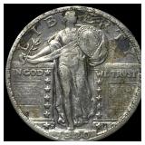 1920-S Silver Standing Liberty Quarter CLOSELY UNC