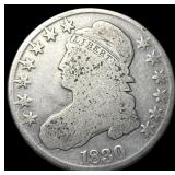 1830 Capped Bust Half Dollar NICELY CIRCULATED