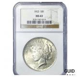 1923 Silver Peace Dollar NGC MS63