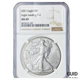 2021 Silver Eagle NGC MS69