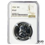 1954 Franklin Half Dollar NGC PF67